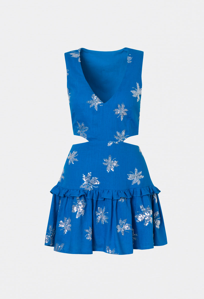 EMILY MINI DRESS COBALT BLUE
