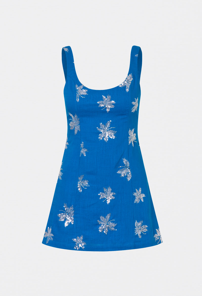 AMELIA MINI DRESS COBALT BLUE