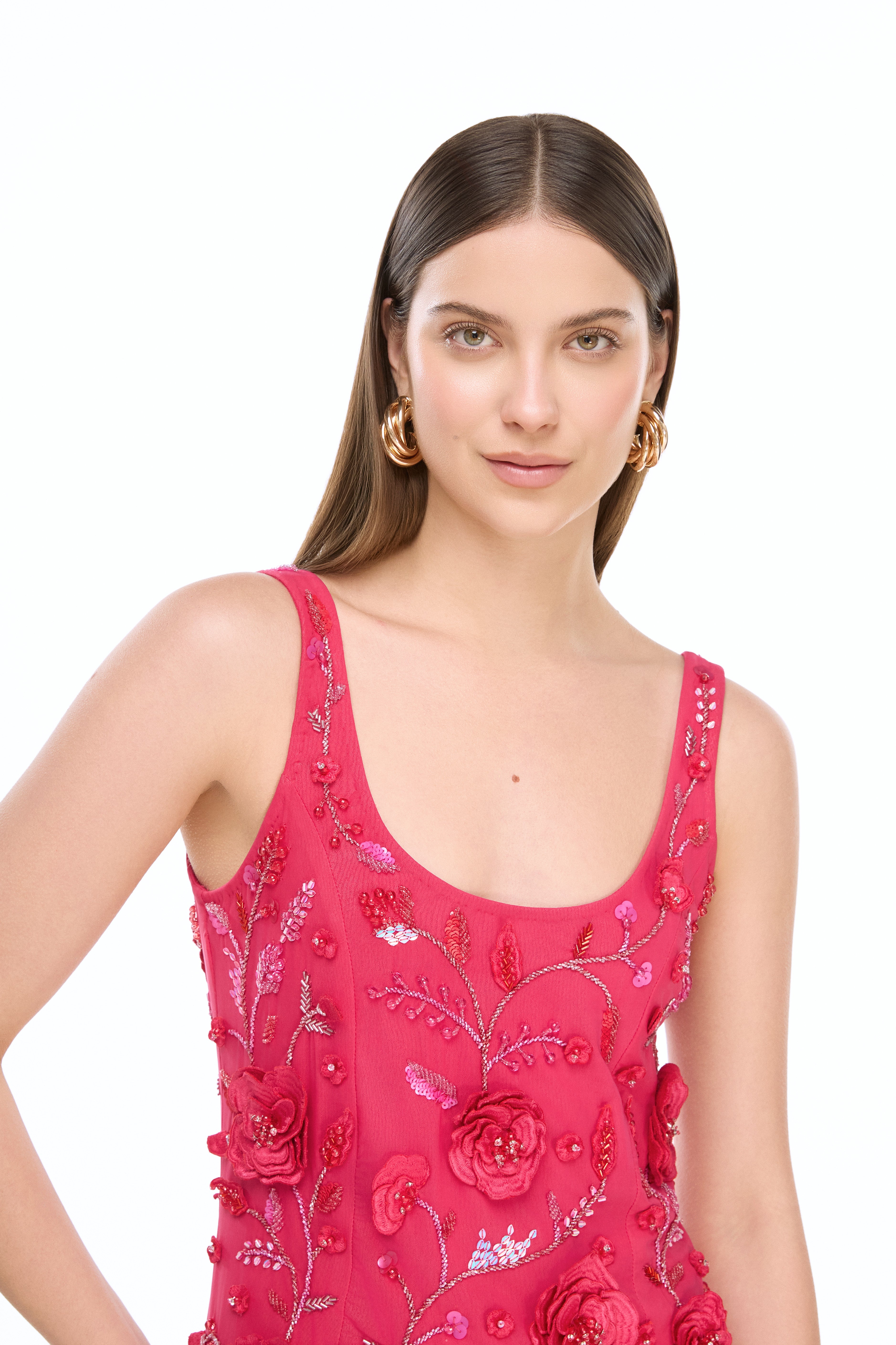 AMBAR MINI DRESS BURGUNDY