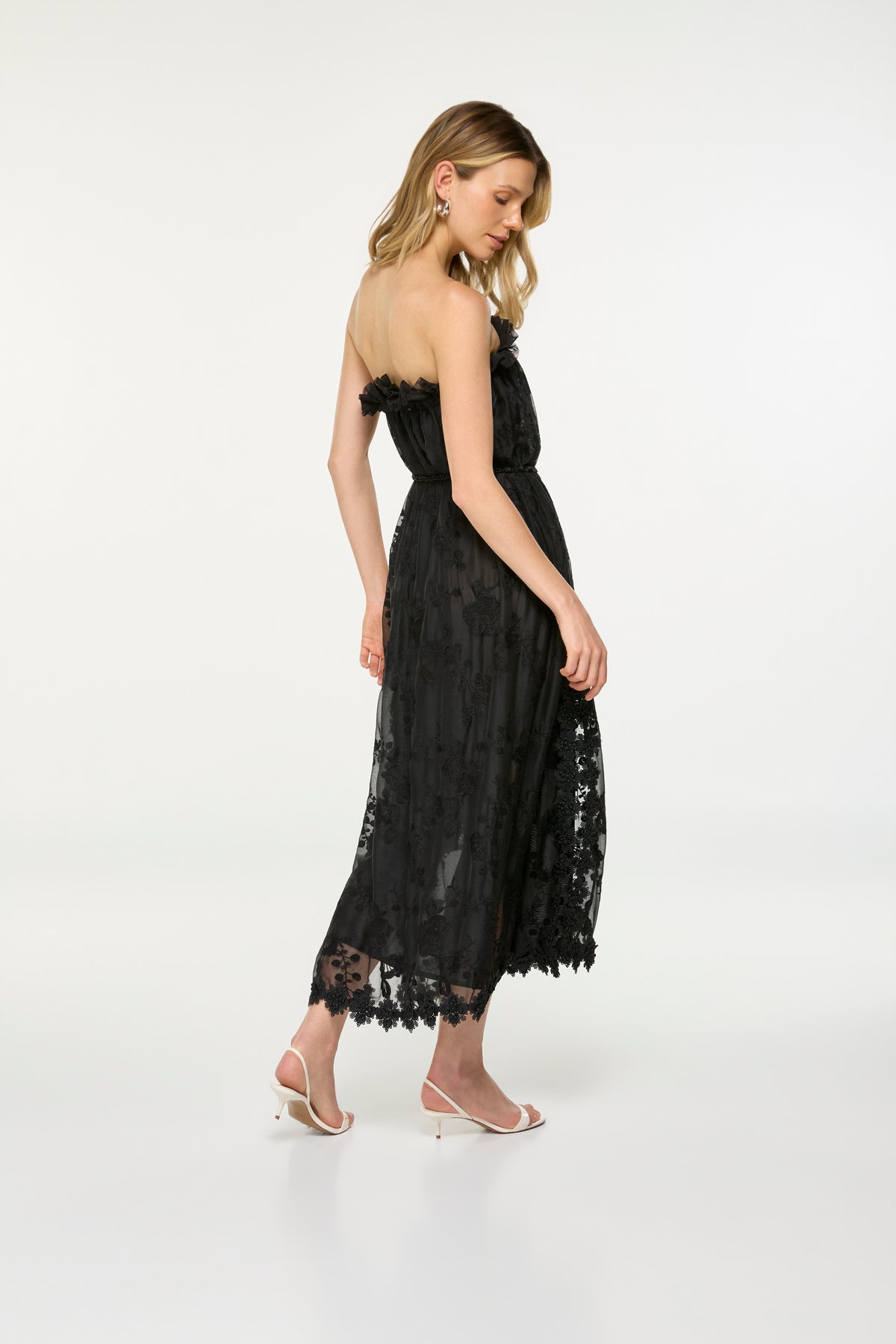 ANDREA MIDI DRESS BLACK