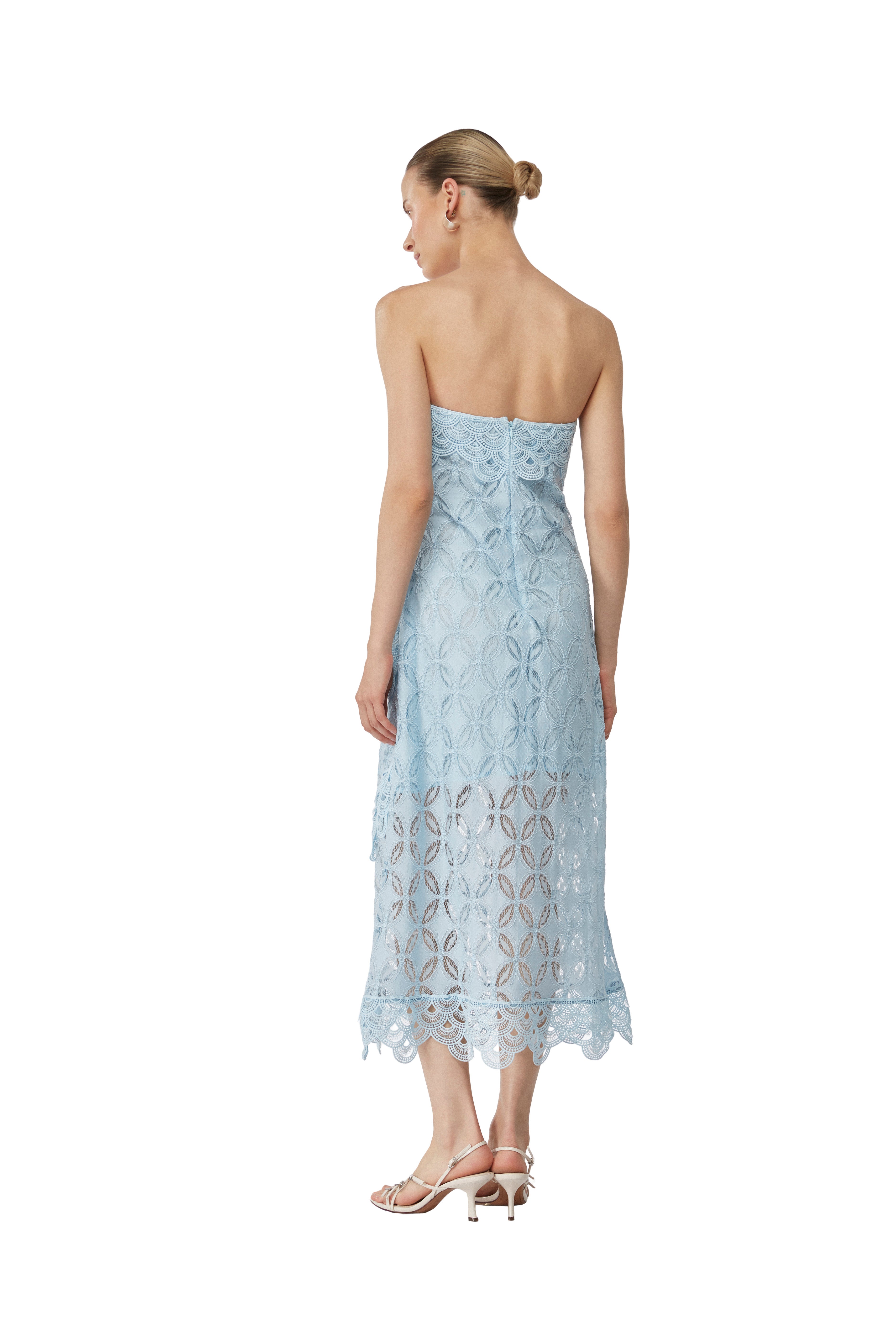 AZURA MIDI DRESS BLUE