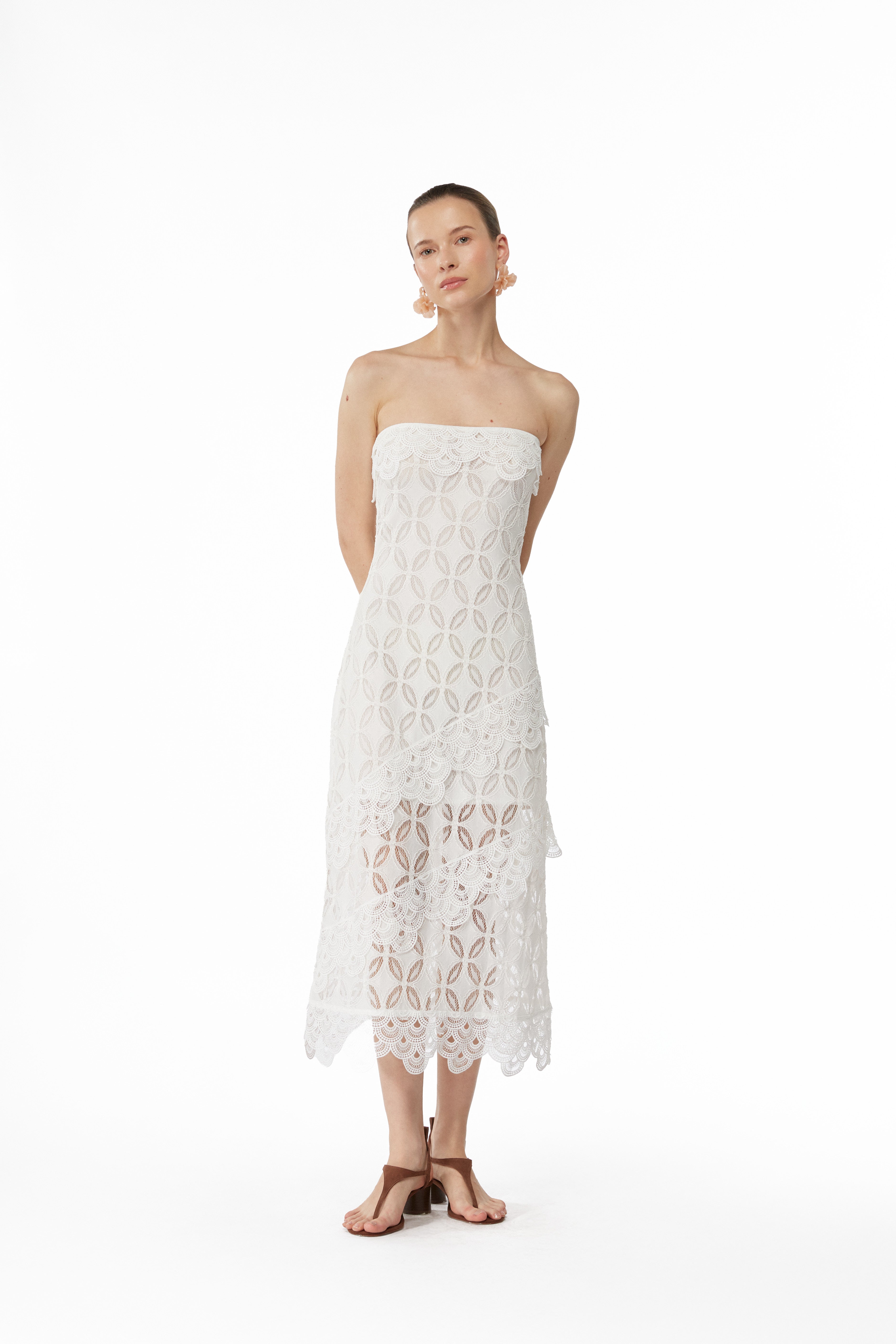 AZURA MIDI DRESS WHITE