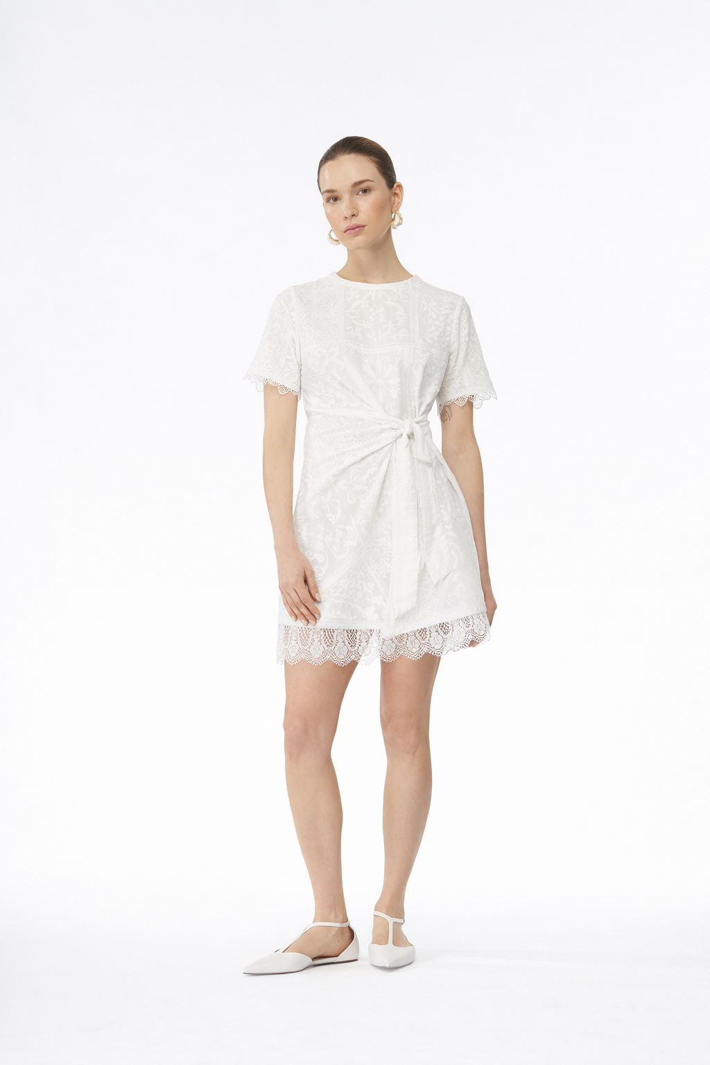 ISOLDE MINI DRESS WHITE