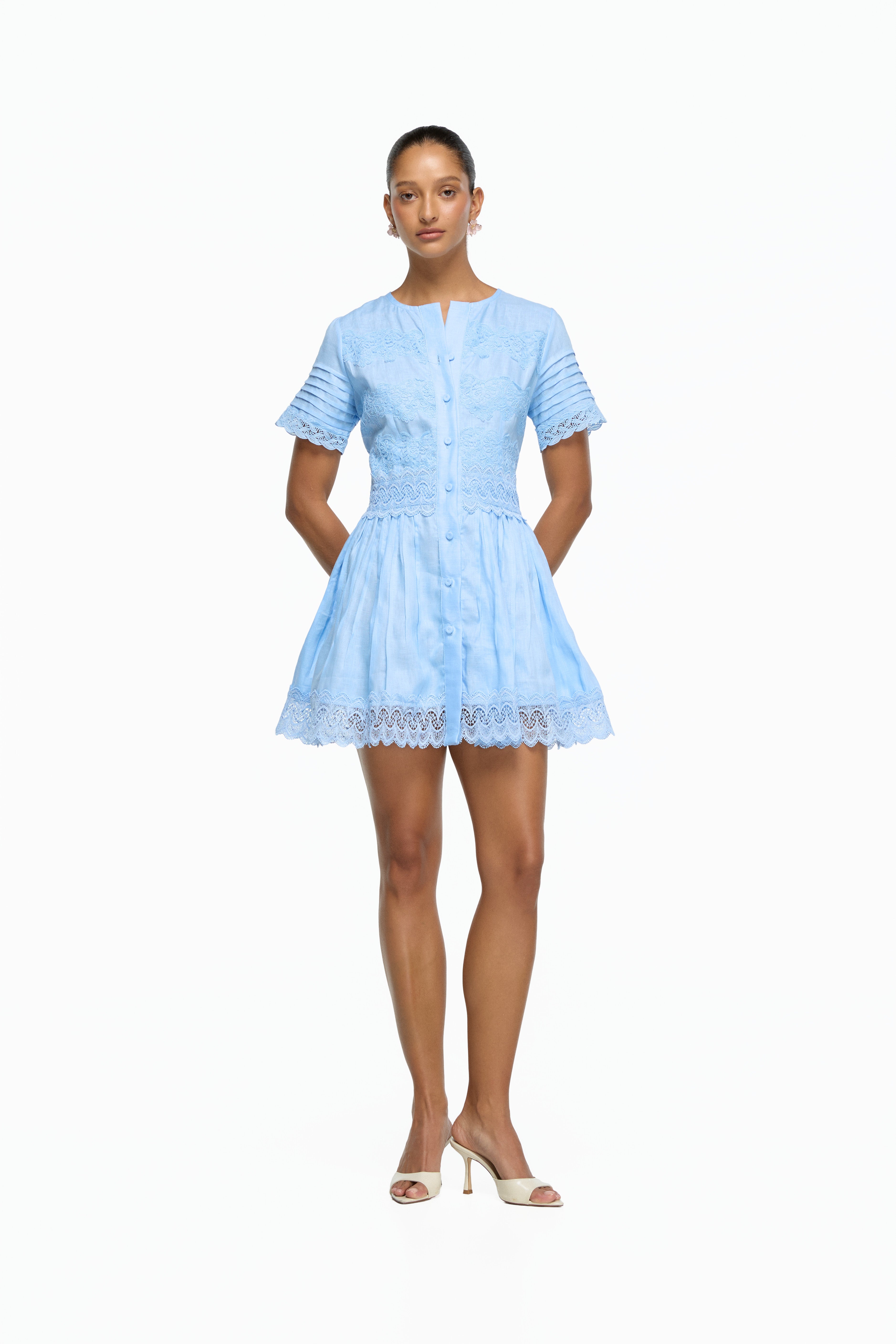 CHLOE MINI DRESS BLUE
