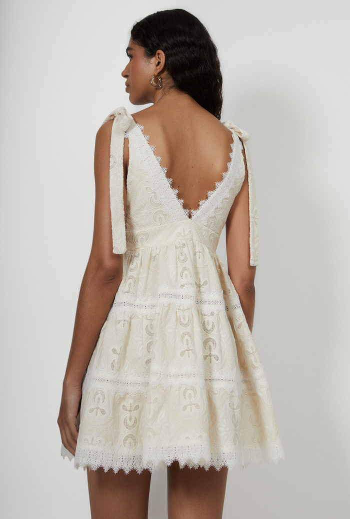 CIENAGA MINI DRESS CREAM