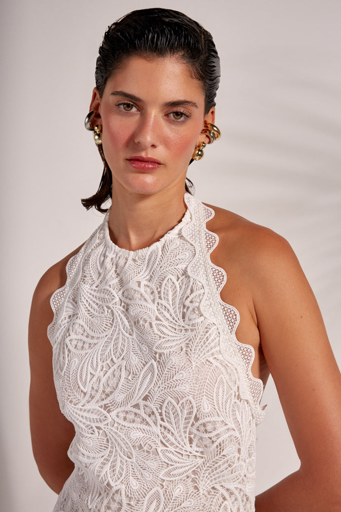 DOVIMA MAXI DRESS WHITE