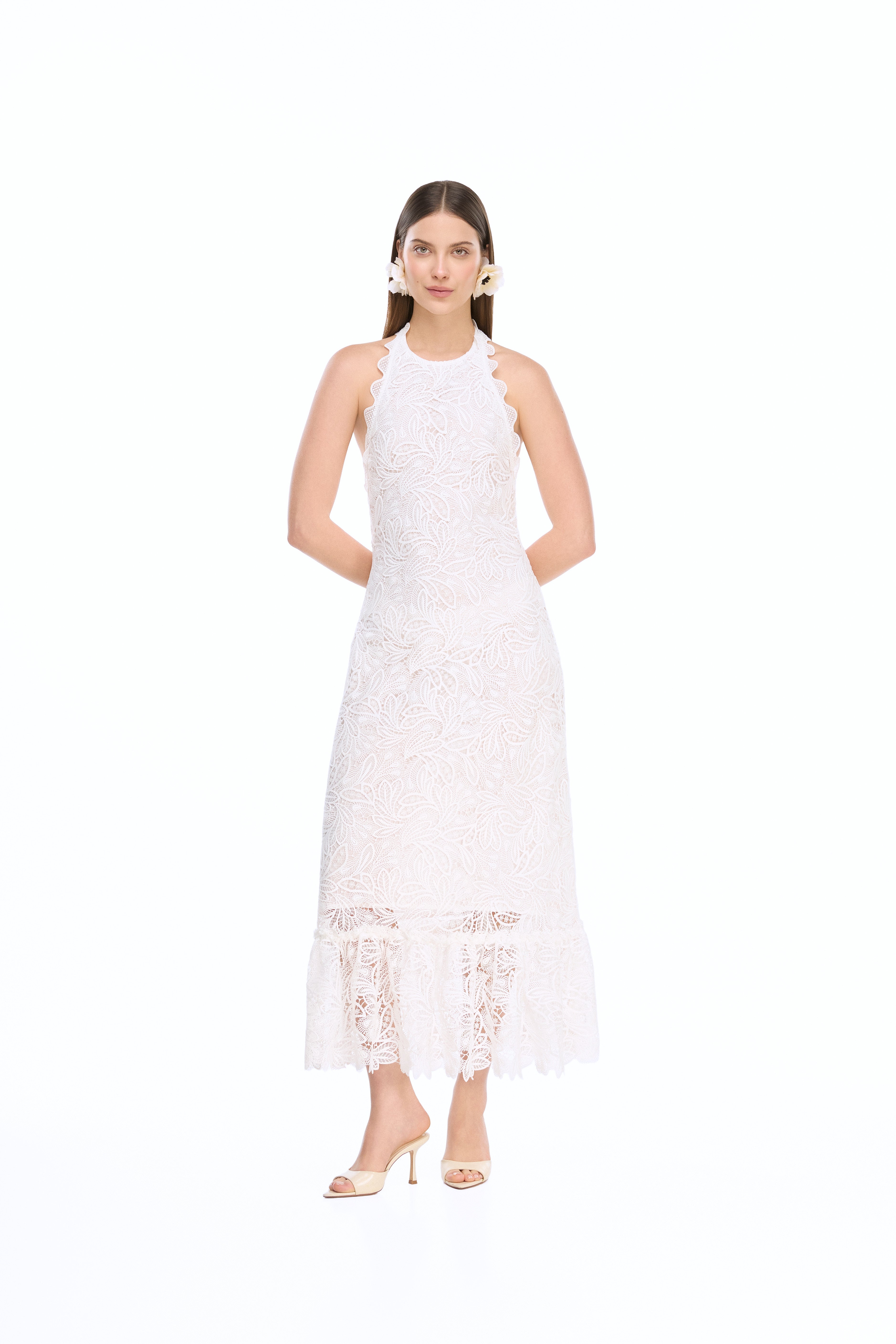 DOVIMA MAXI DRESS WHITE