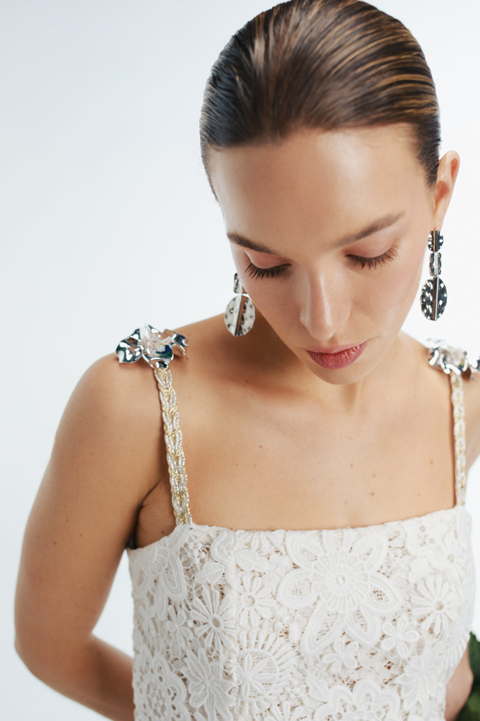 BISCAYNE MINI DRESS WHITE