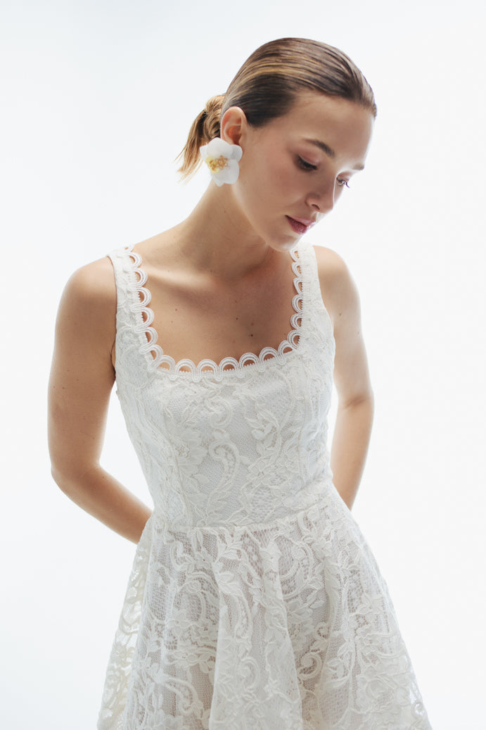 HAVANA MINI DRESS WHITE