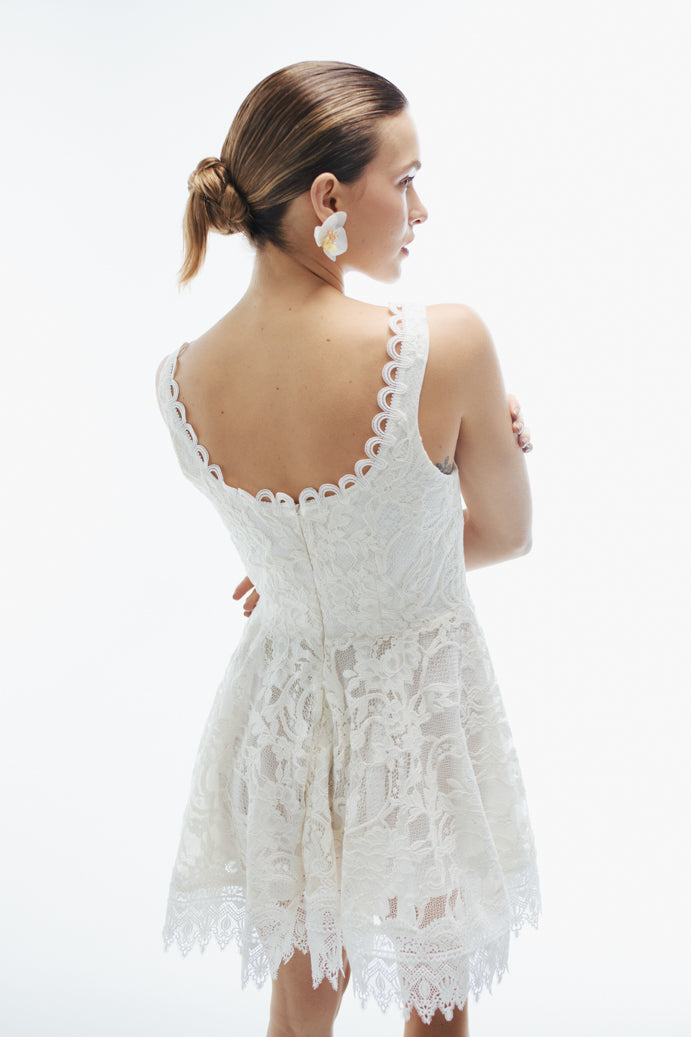 HAVANA MINI DRESS WHITE