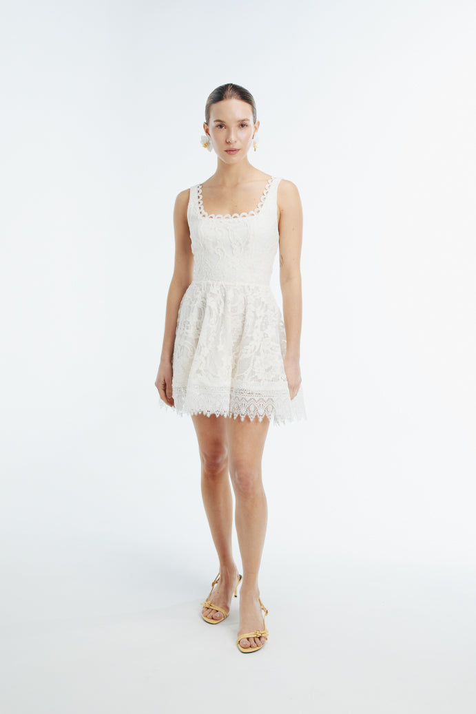 HAVANA MINI DRESS WHITE