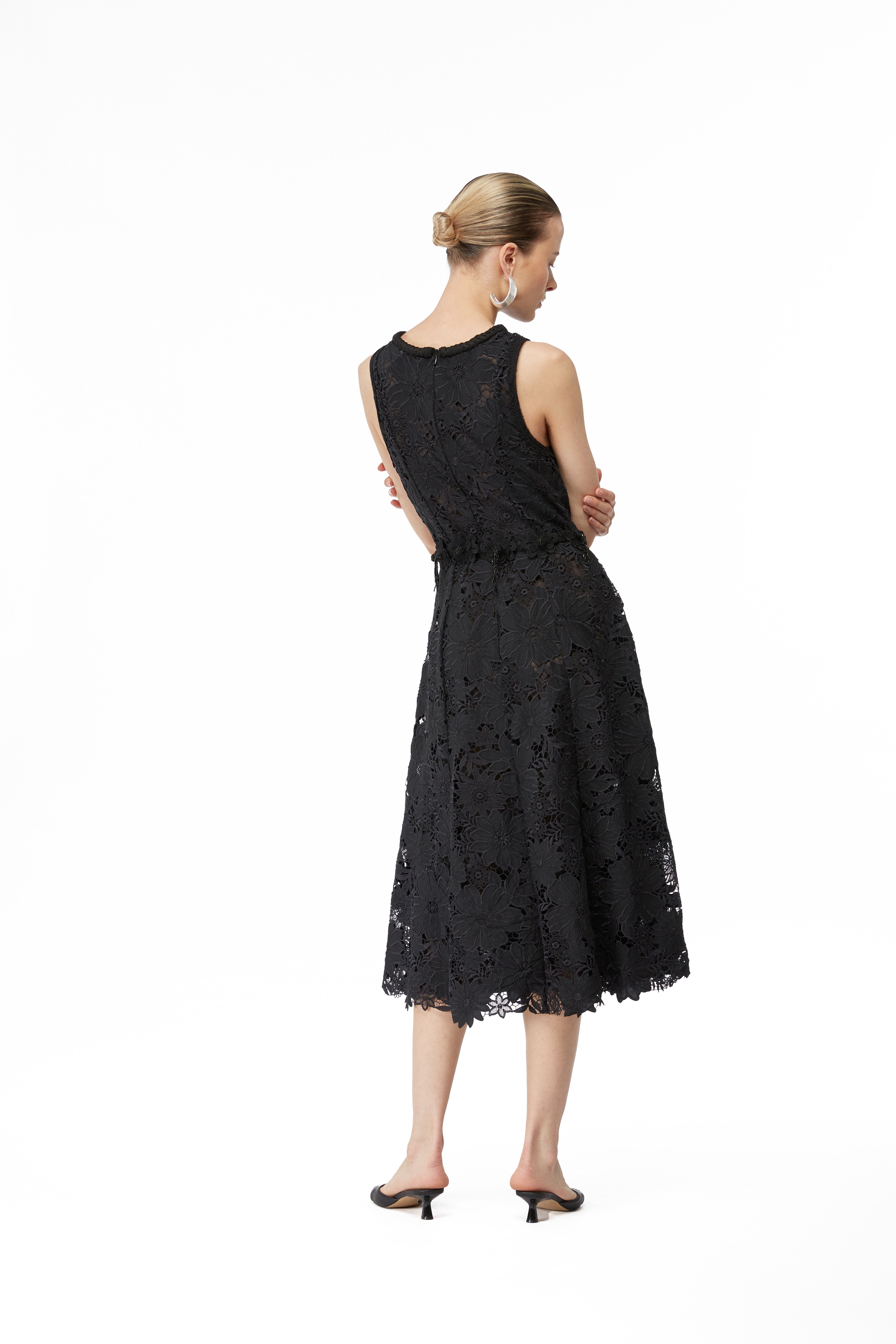 FARAH MIDI DRESS BLACK