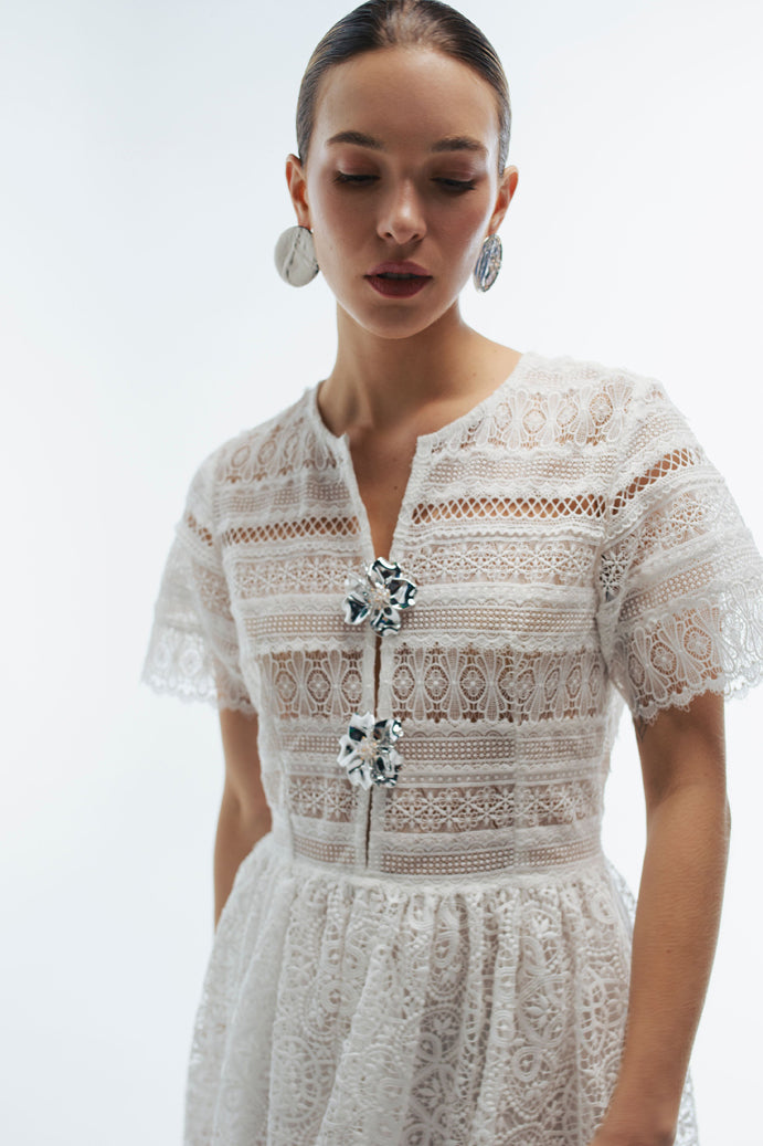 GIANNI MAXI DRESS WHITE