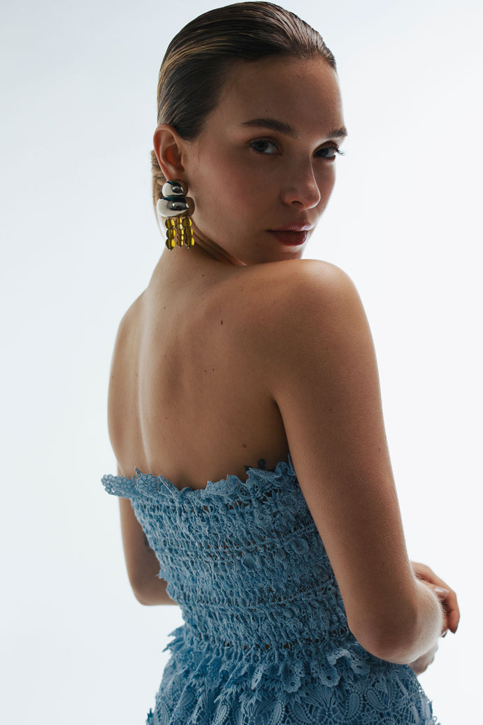 HARPER MINI SKIRT SKY