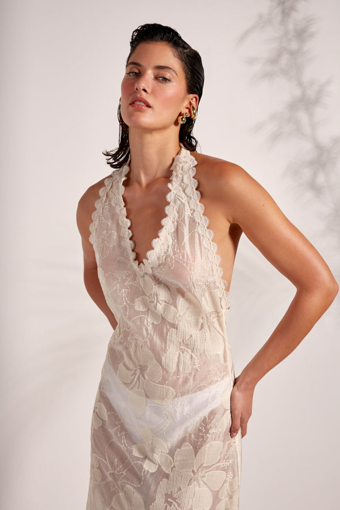 INDIRA MAXI DRESS CREAM