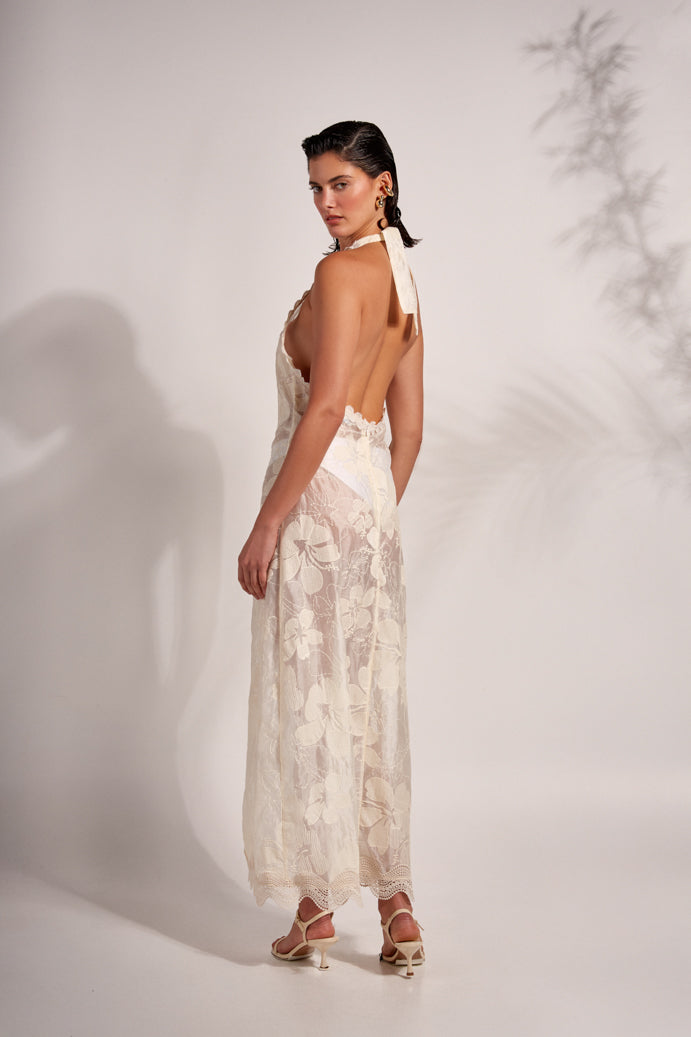 INDIRA MAXI DRESS CREAM