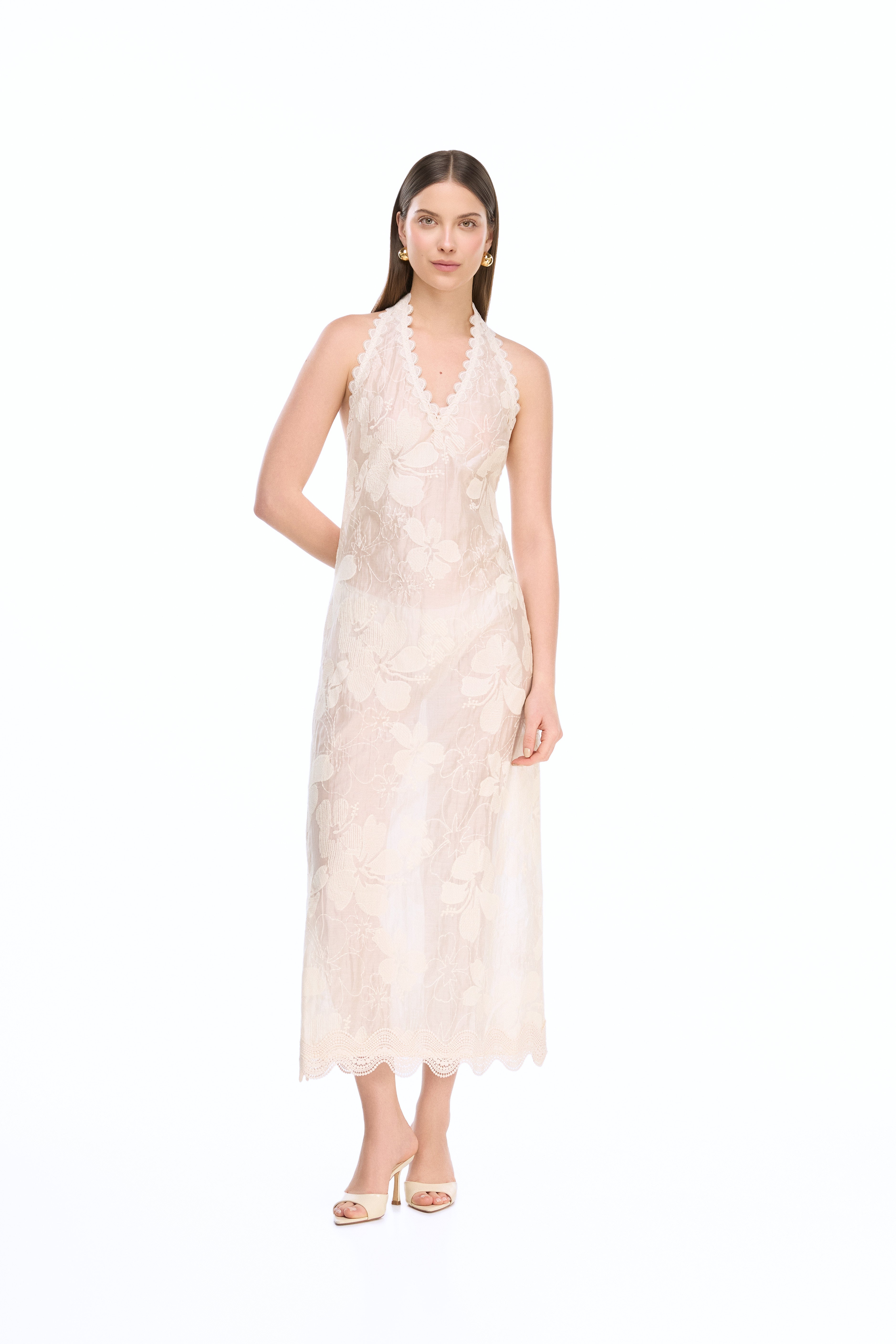 INDIRA MAXI DRESS CREAM