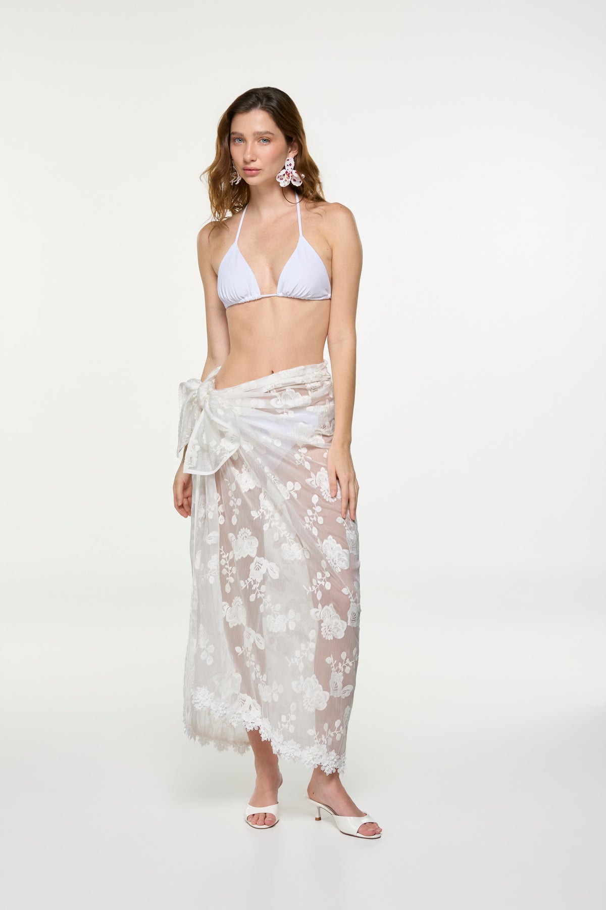 MIRAGE WRAP SKIRT WHITE