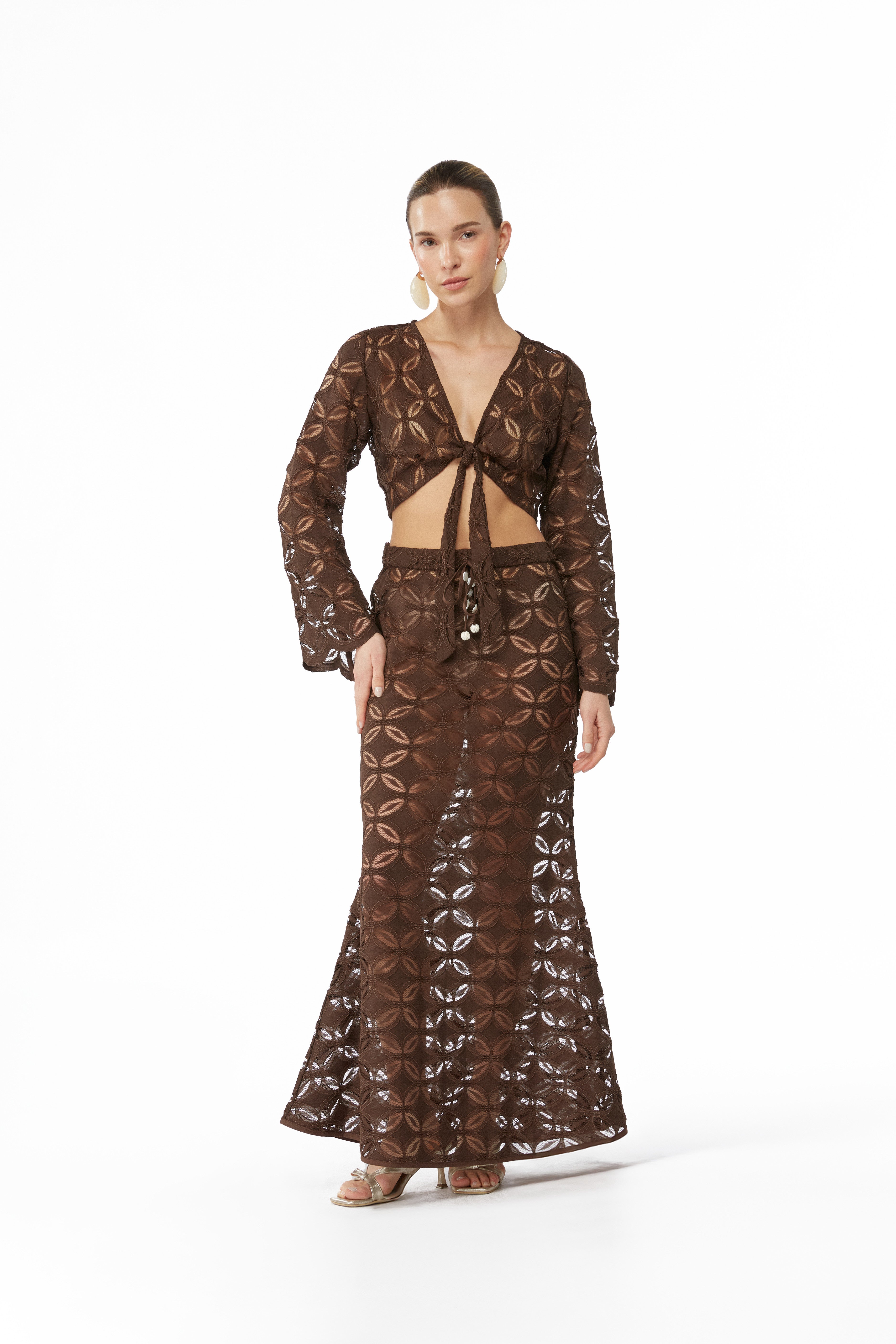 RIO MAXI SKIRT CHOCOLATE