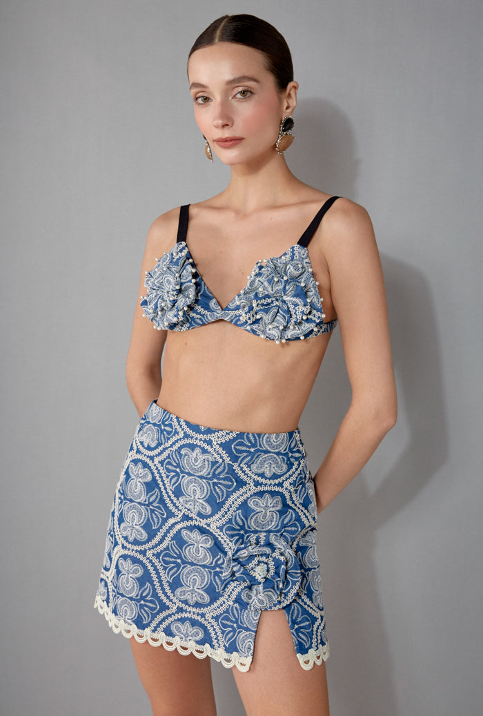 ROSE SKIRT DENIM