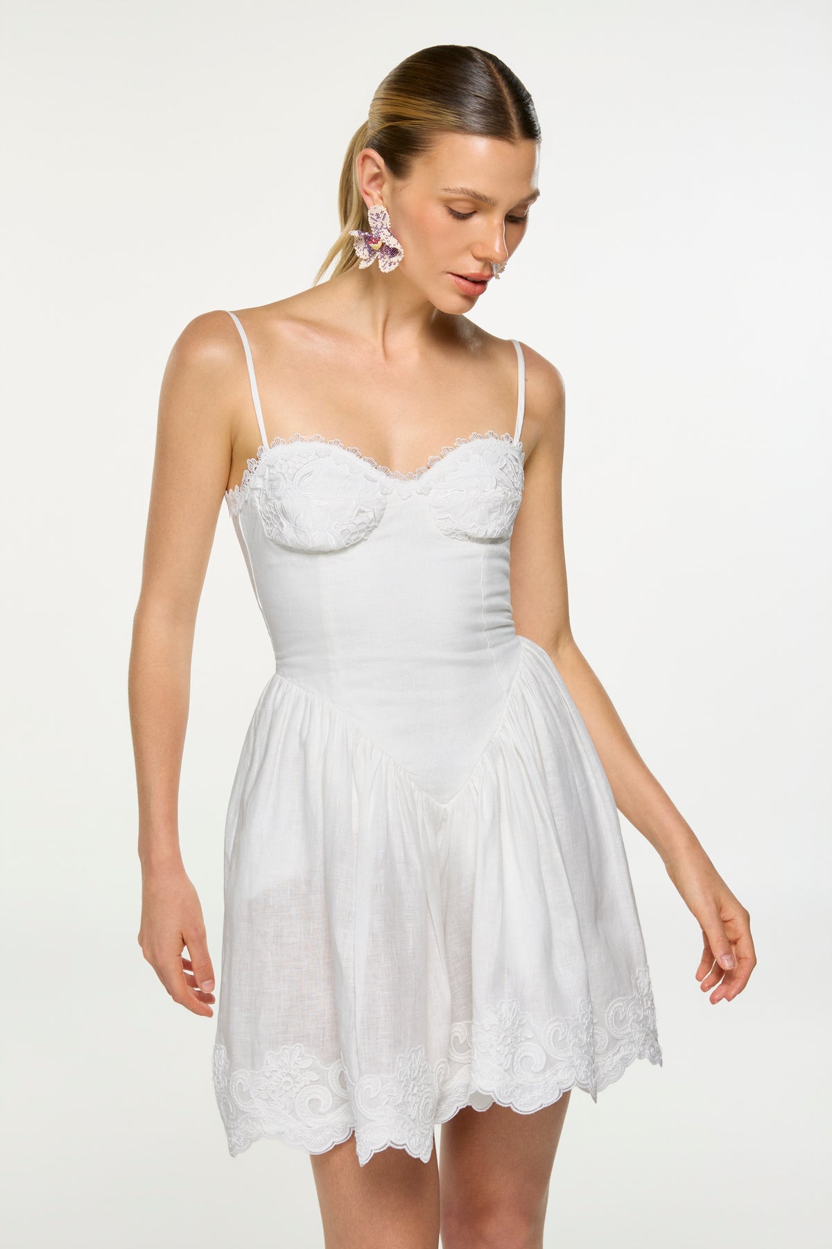 SYLVIE MINI DRESS WHITE