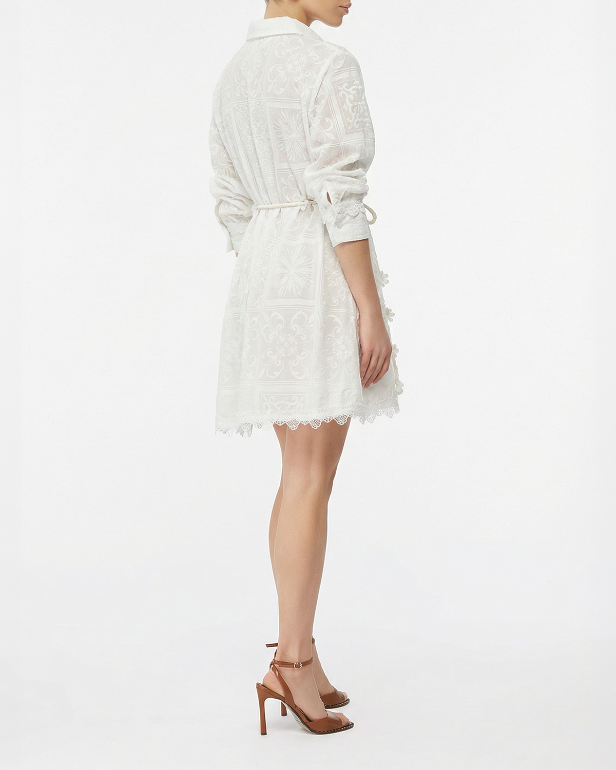 ALLORIA MINI DRESS WHITE