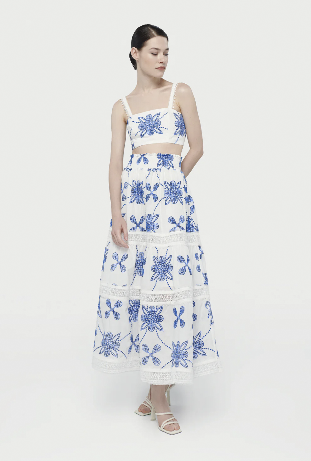 KELLY TOP WHITE/BLUE