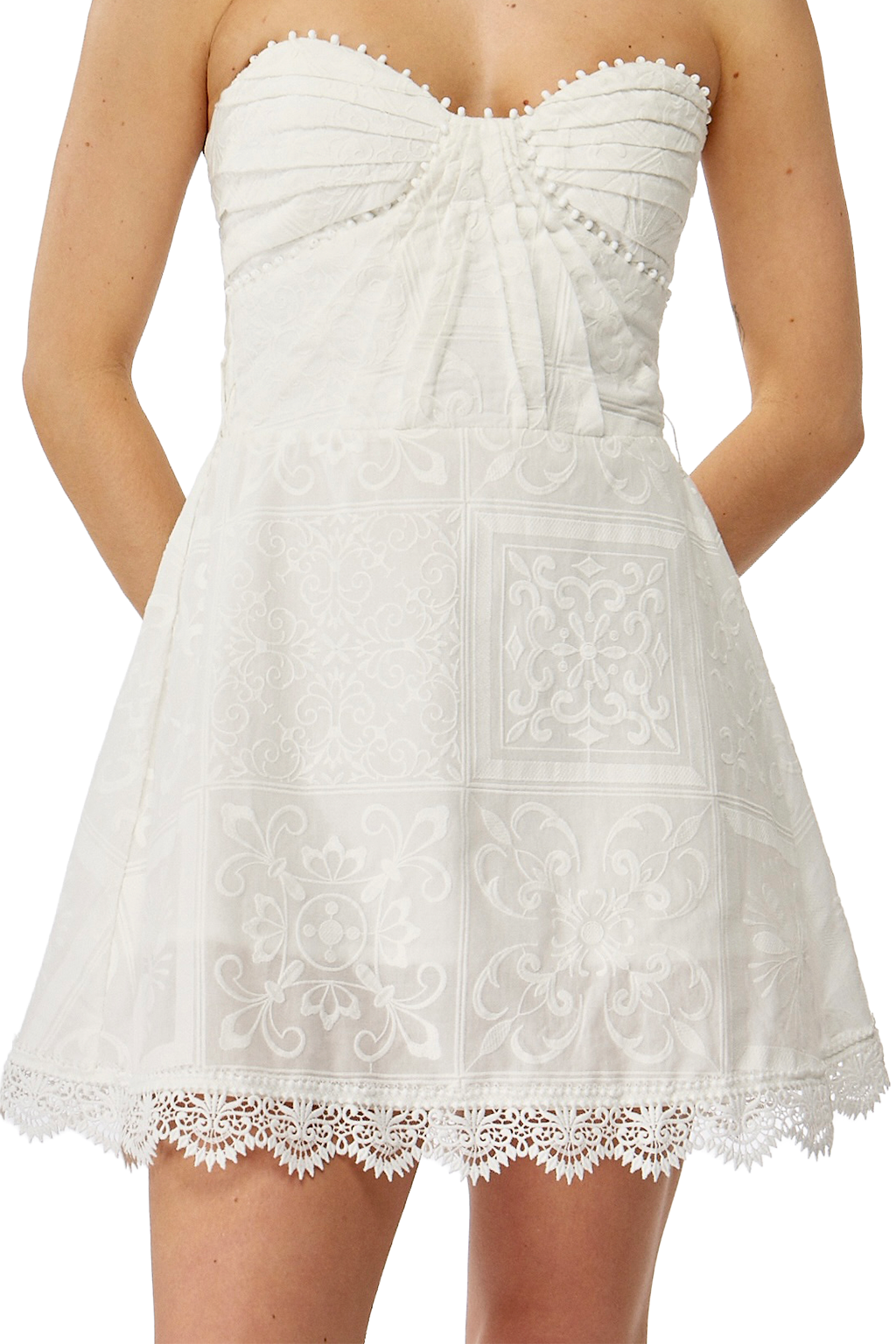 LUNE MINI DRESS WHITE