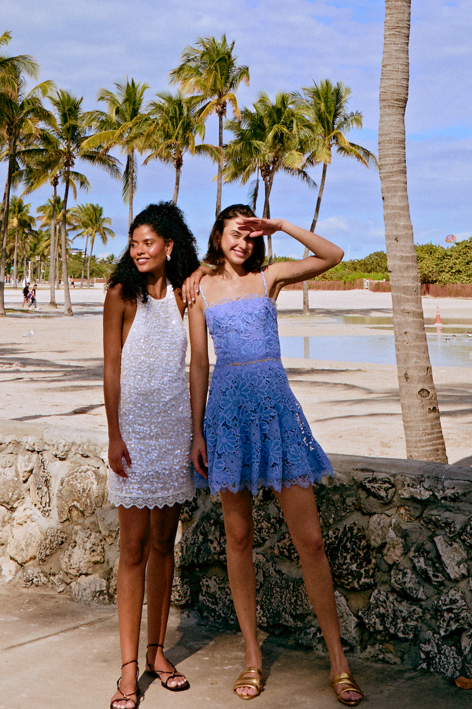 THEA MINI DRESS BLUE