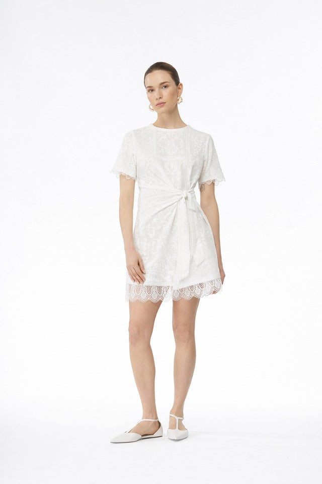 ISOLDE MINI DRESS WHITE