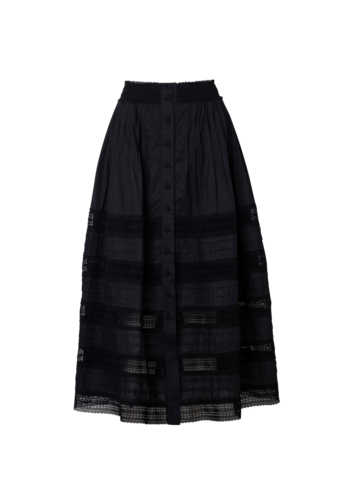 CAMILA MIDI SKIRT BLACK