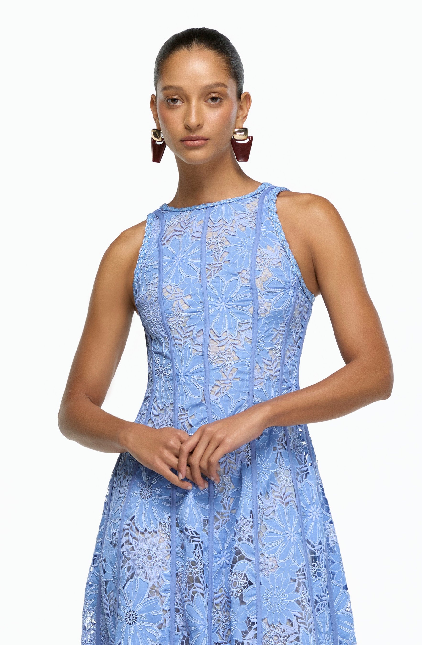 ANTOINETTE MIDI DRESS BLUE