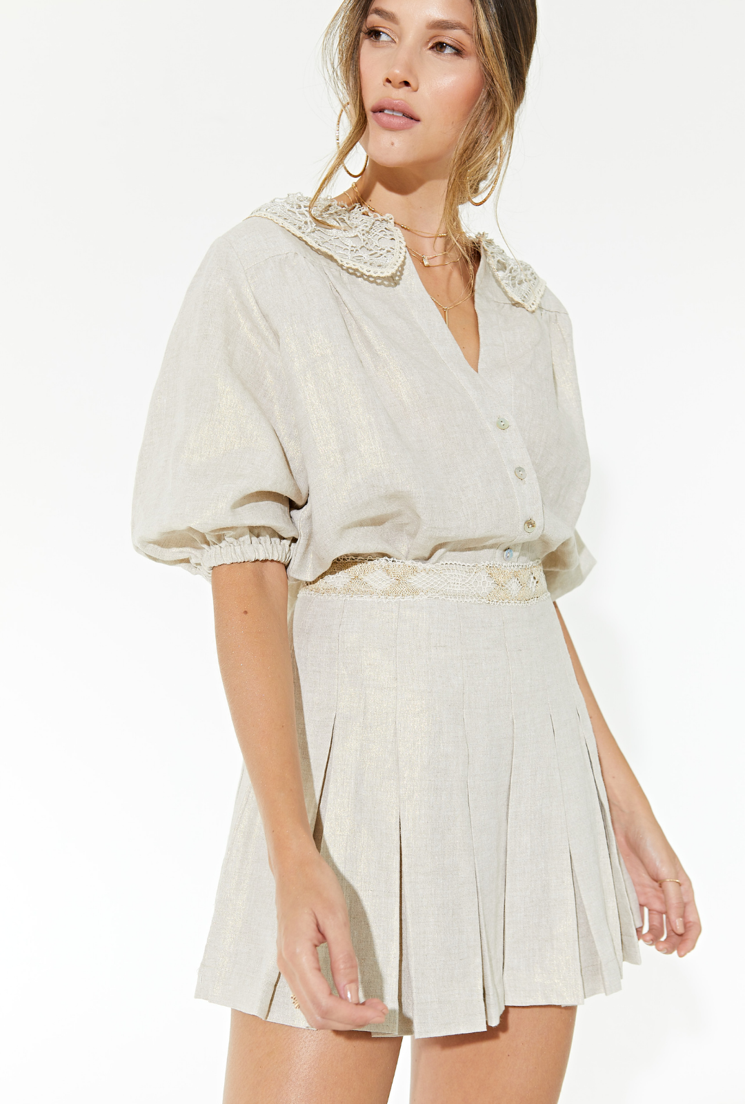 MARIE SKIRT GOLD