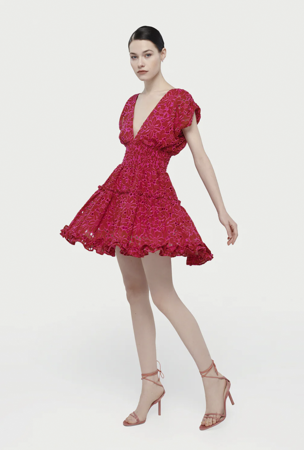 ESSENCE MINI DRESS BURGUNDY
