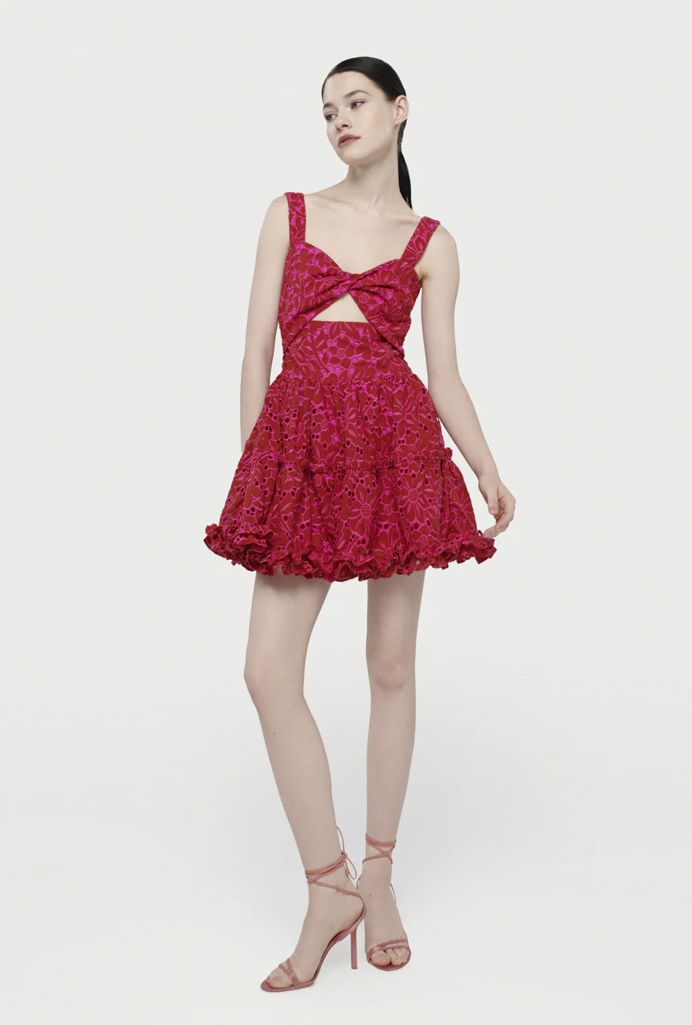 ELLE MINI DRESS BURGUNDY
