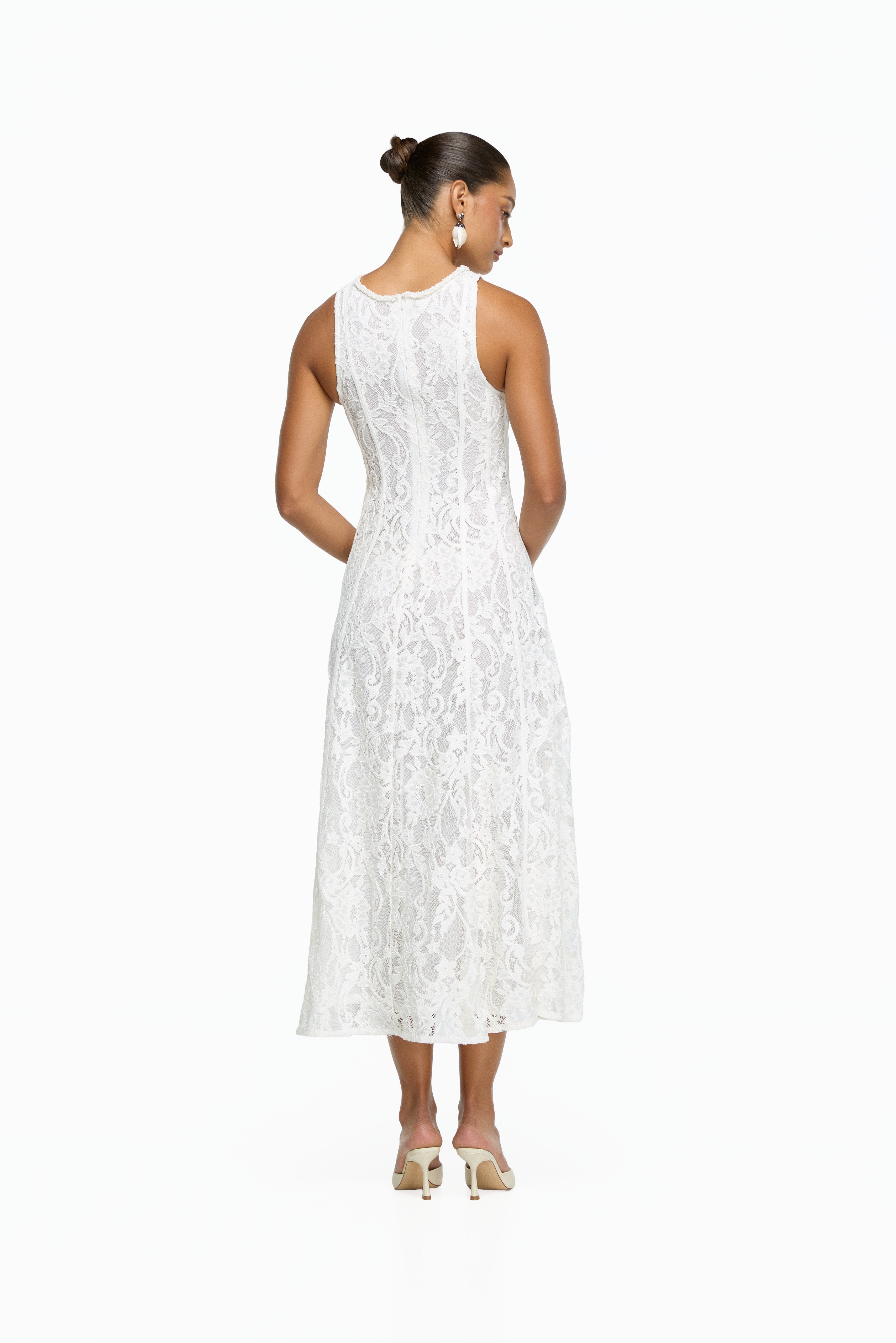 ANTOINETTE MIDI DRESS WHITE