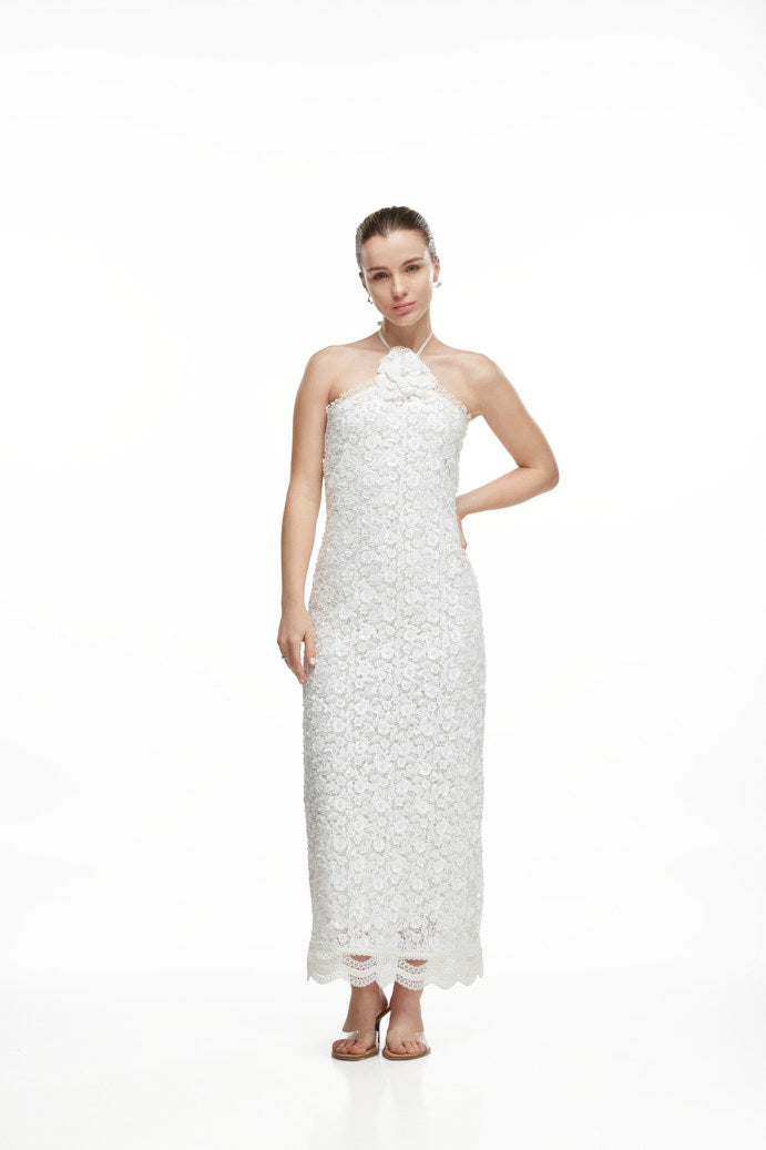 BESO DE LUNA MAXI DRESS WHITE