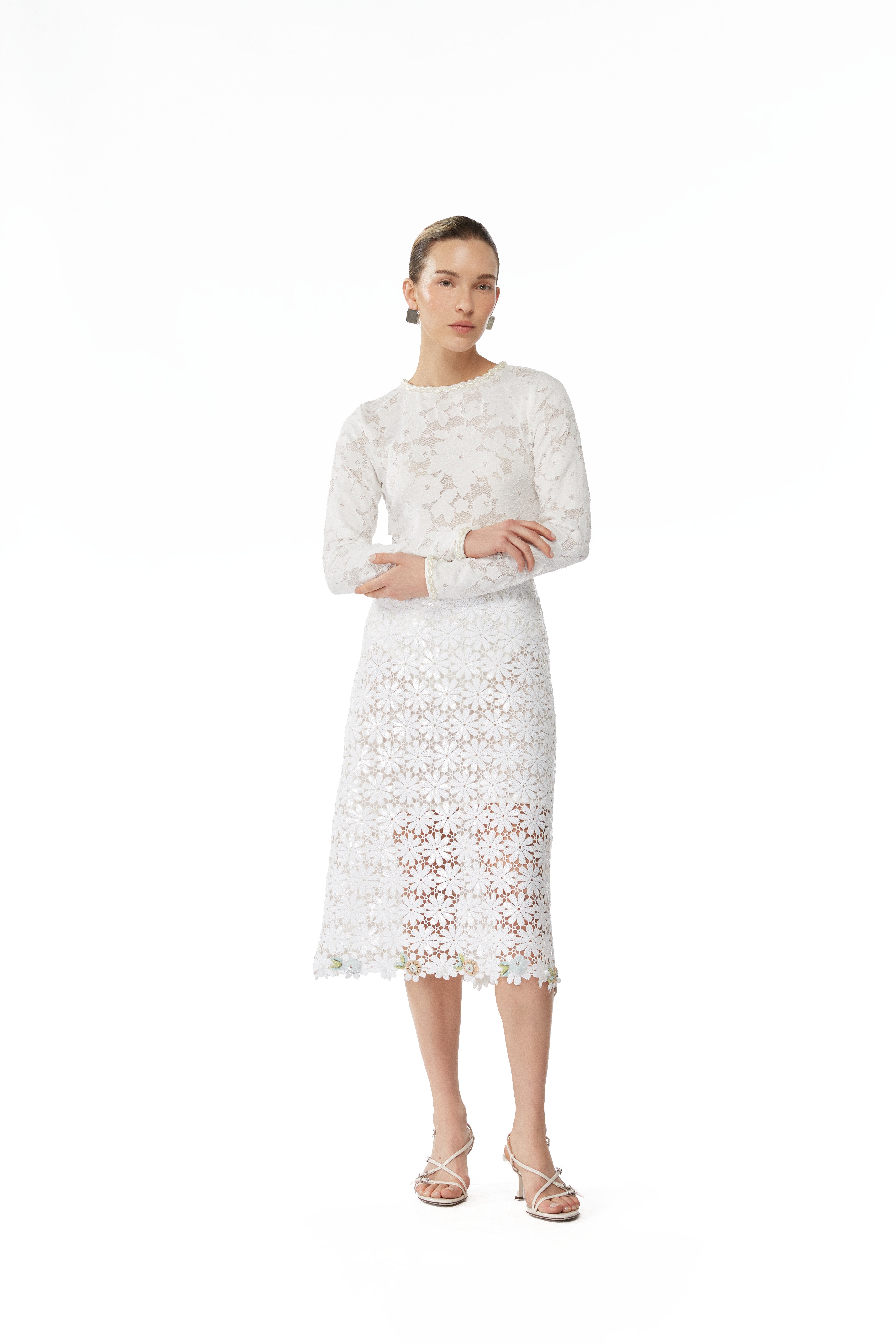 DESIRE MAXI SKIRT WHITE