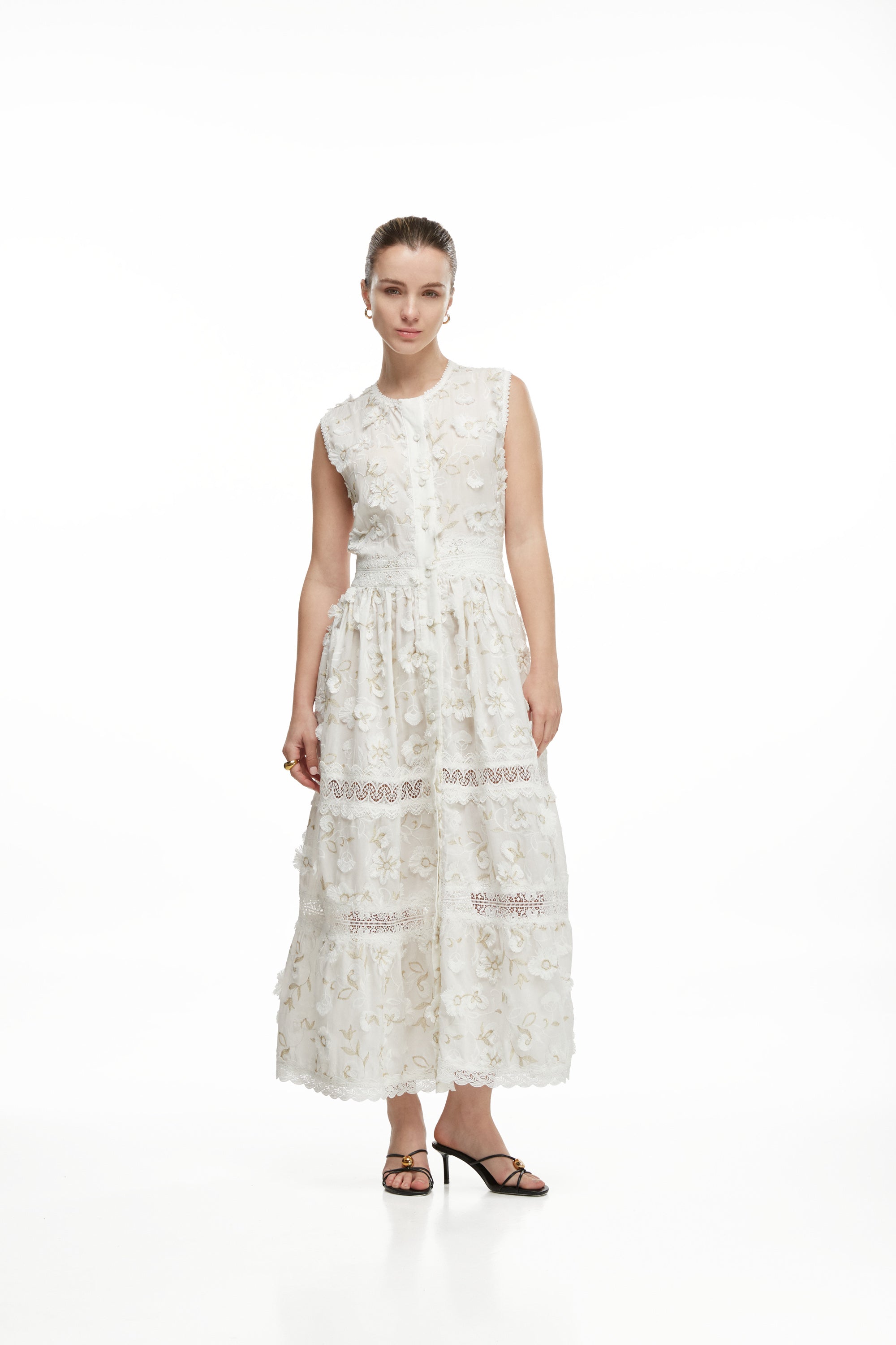 CAMELIA MAXI DRESS WHITE