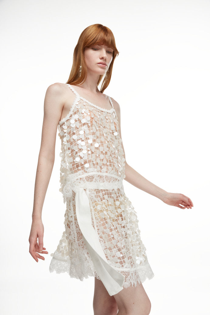 LUNARIA WRAP SKIRT WHITE