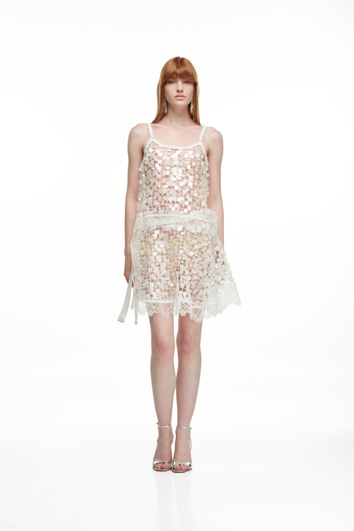 LUNARIA WRAP SKIRT WHITE