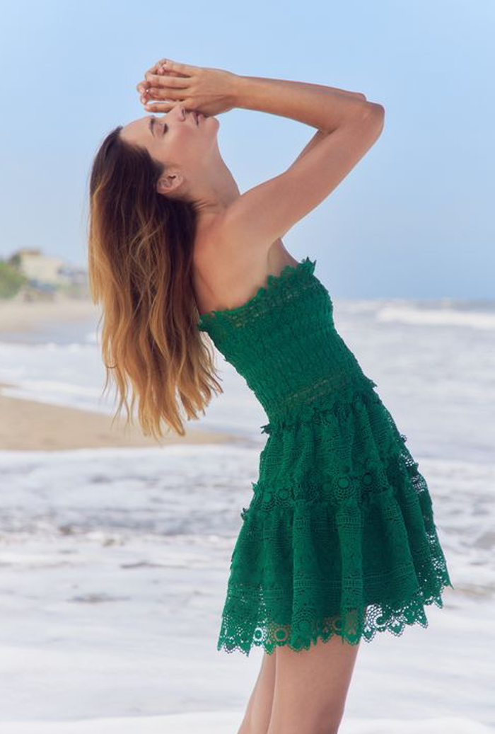 CUMBIA MINI DRESS GREEN