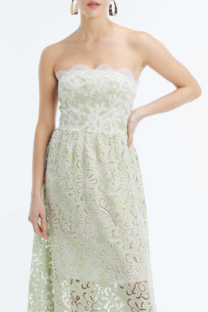 ANIA MAXI DRESS GREEN