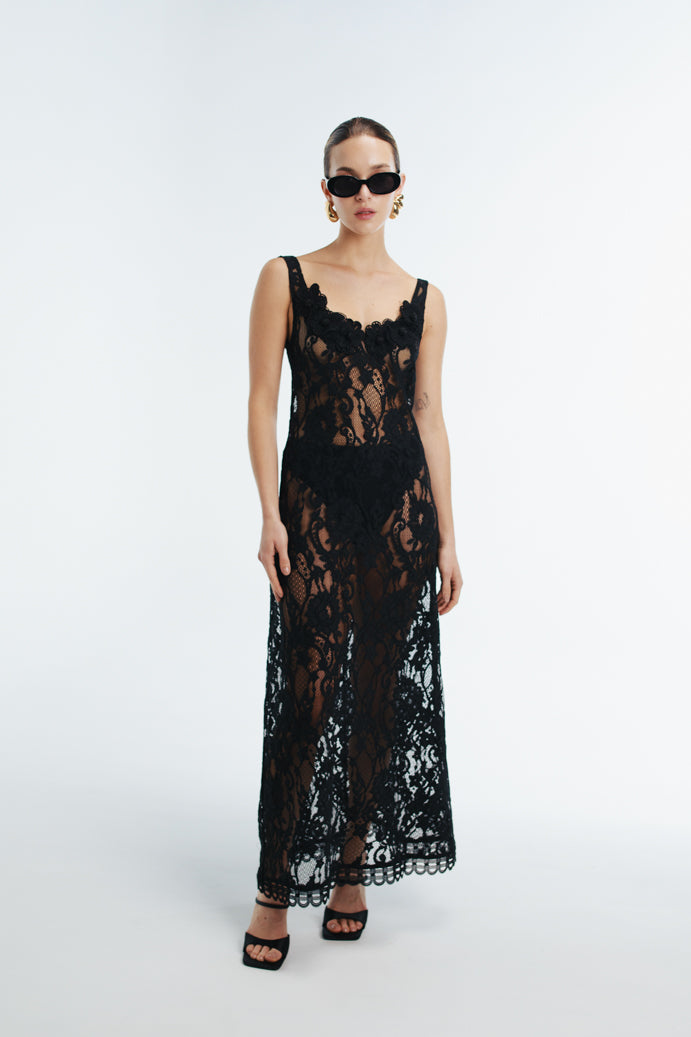 CONTESSA MAXI DRESS BLACK