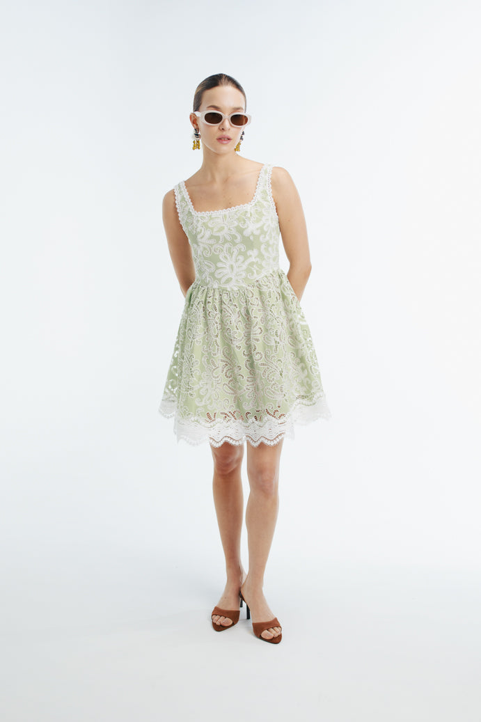 SISSY MINI DRESS GREEN