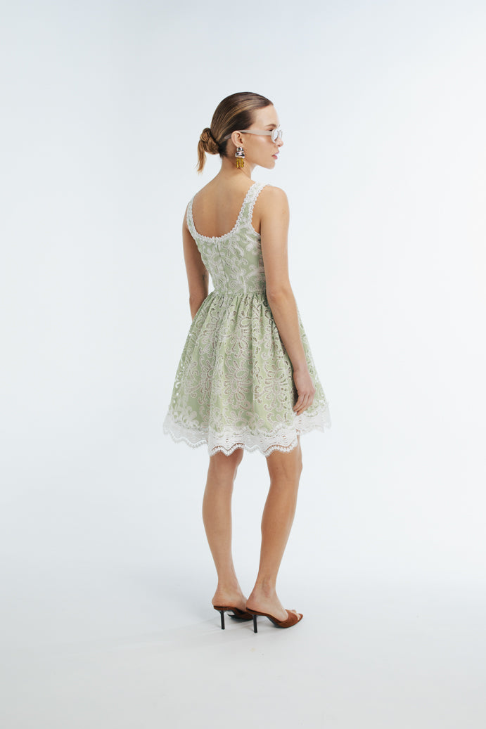 SISSY MINI DRESS GREEN