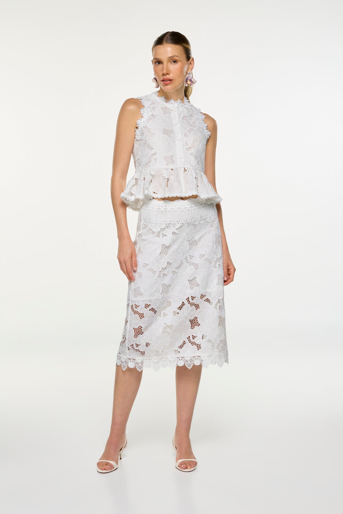 FIONA MIDI SKIRT WHITE