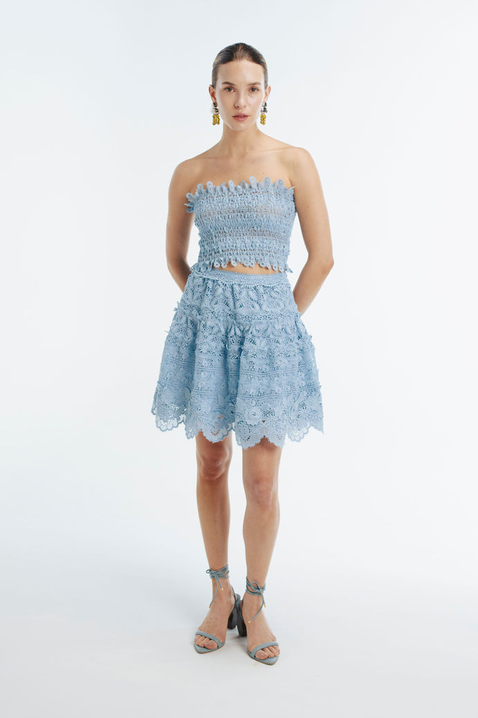 HARPER MINI SKIRT SKY
