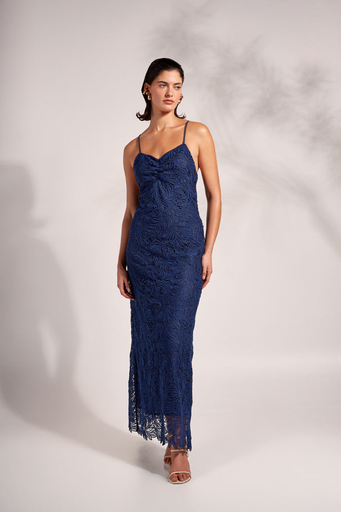 JAVA MAXI DRESS NAVY BLUE