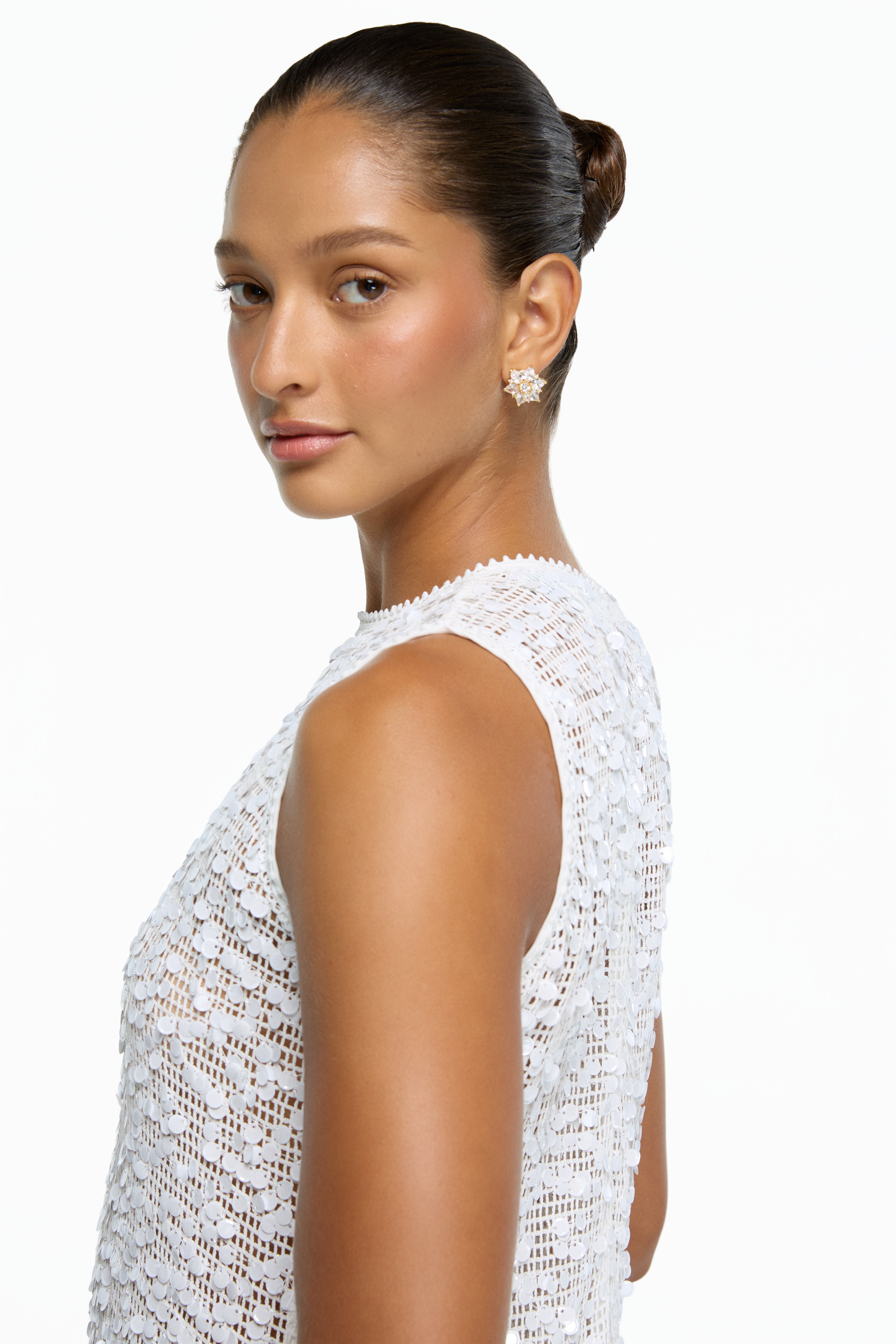JULIA MIDI DRESS WHITE